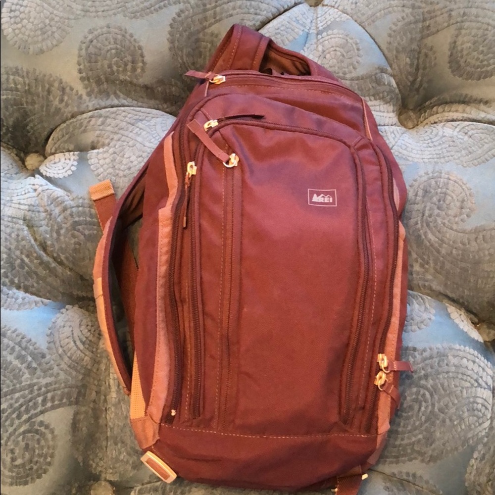 REI ladies cross-body backpack, purple
